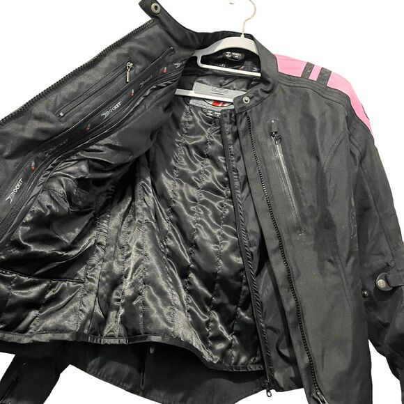 Joe Rocket Motorcycle Jacket Atomic 4.0 Women's Medium M Pink Black Retro Corset - Picture 7 of 16